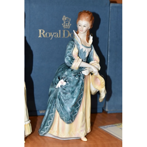 766 - FOUR BOXED ROYAL DOULTON 'GAINSBOROUGH LADIES' FIGURINES, comprising Mary Countess Howe HN3007 no 28... 