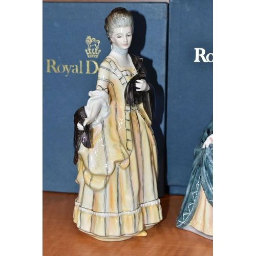 766 - FOUR BOXED ROYAL DOULTON 'GAINSBOROUGH LADIES' FIGURINES, comprising Mary Countess Howe HN3007 no 28... 