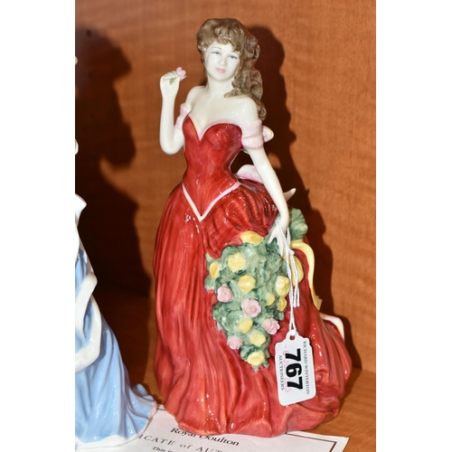 767 - FOUR ROYAL DOULTON 'MILLENNIUM FOUR SEASONS' FIGURINES, limited edition with certificate, all number... 