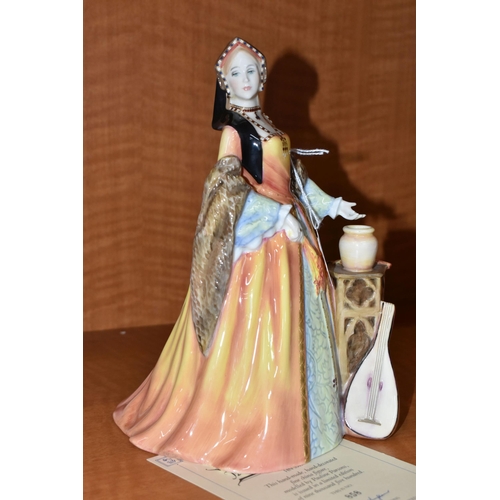 768 - A ROYAL DOULTON 'JANE SEYMOUR' FIGURINE, HN3349, limited edition, numbered 858/9500, with certificat... 