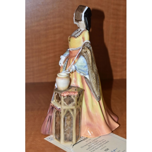 768 - A ROYAL DOULTON 'JANE SEYMOUR' FIGURINE, HN3349, limited edition, numbered 858/9500, with certificat... 