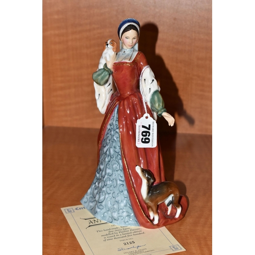 769 - A ROYAL DOULTON 'ANNE BOLEYN' FIGURINE, HN3232, limited edition, numbered 2125/9500, with certificat... 