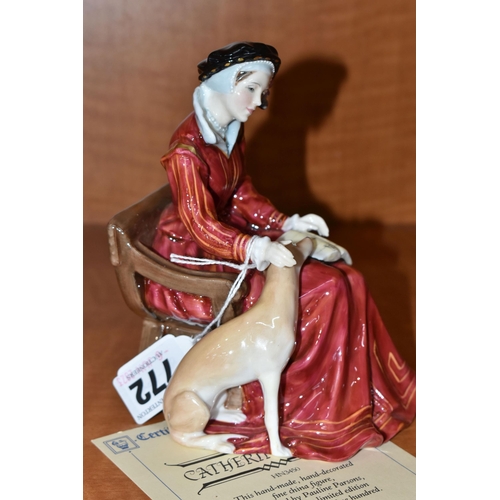 772 - A ROYAL DOULTON 'CATHERINE PARR' FIGURINE, HN3450, limited edition, numbered 1243/9500, with certifi... 