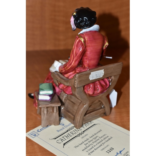 772 - A ROYAL DOULTON 'CATHERINE PARR' FIGURINE, HN3450, limited edition, numbered 1243/9500, with certifi... 