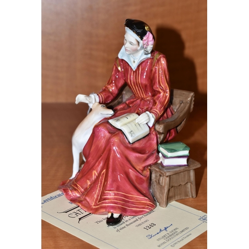 772 - A ROYAL DOULTON 'CATHERINE PARR' FIGURINE, HN3450, limited edition, numbered 1243/9500, with certifi... 