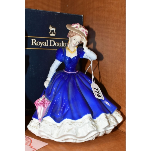 774 - SIX ROYAL DOULTON FIGURINES OF THE YEAR, comprising 1992 Mary HN3375 (glue residue to base, restorat... 