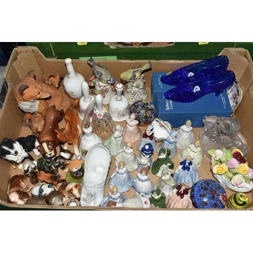 TWO BOXES AND LOOSE CERAMICS AND GLASSWARE, including boxed Tutbury