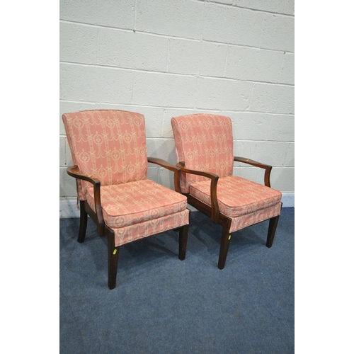 1298 - A SELECTION OF VARIOUS CHAIRS, to include a mid-century beech bergère seated armchair, a mid-century... 