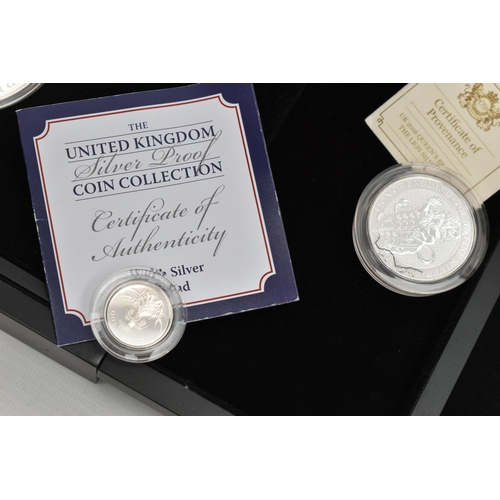 218 - A QUANTITY OF BOXED COINAGE, to include a 5 Ounce proof Ten Pounds coin I.O.M. 2019 Moon Landing 50t... 