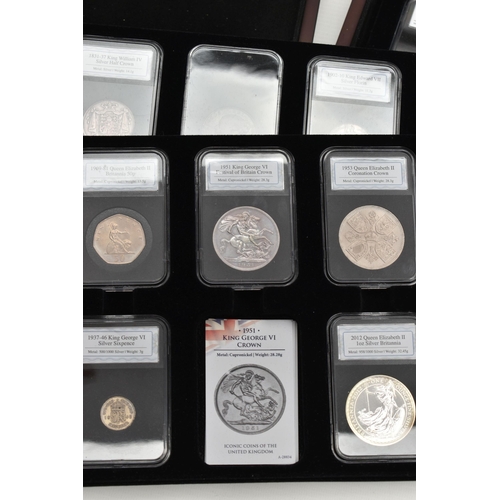 219 - SILVER SET LOOSE COINS ETC, to include a First WW Allies silver set a .999 silver slabbed UK year of... 