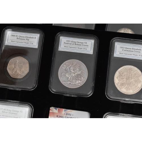 219 - SILVER SET LOOSE COINS ETC, to include a First WW Allies silver set a .999 silver slabbed UK year of... 