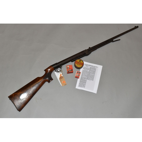 636 - A .177 B.S.A. 1ST MODEL AIR RIFLE, serial number 7624, this is identical in terms of design to the f... 