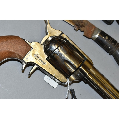 646 - TWO BLANK FIRING 9MM ME RANGER REVOLVERS, both are in working order but the one lacks a trigger guar... 