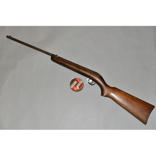 658 - A .177'' B.S.A. CADET AIR RIFLE, serial number BC11505, it has lost most of its original finish, it ... 