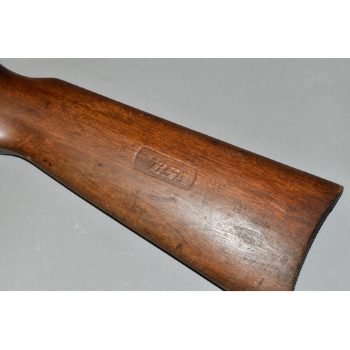 658 - A .177'' B.S.A. CADET AIR RIFLE, serial number BC11505, it has lost most of its original finish, it ... 