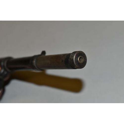 666 - A .177'' DIANA MODEL 2 GAT TYPE AIR PISTOL, made in Britain, in working order but missing its loadin... 