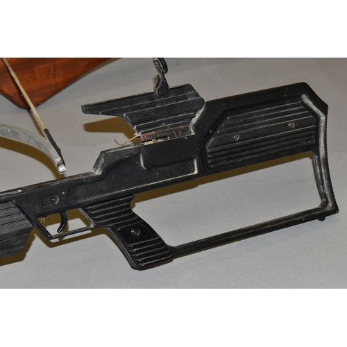 667 - A COMPOUND BARNETT CROSSBOW, together with another unnamed crossbow, fourteen shaft, an antique swor... 