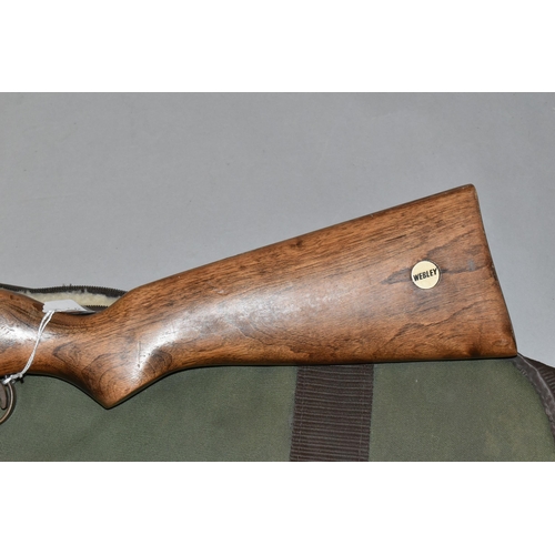 669 - A .22 '' MK 3 WEBLEY & SCOTT LEVER ACTION SPRING OPERATED AIR RIFLE, serial number A1478, it is in w... 