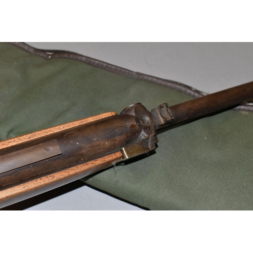 669 - A .22 '' MK 3 WEBLEY & SCOTT LEVER ACTION SPRING OPERATED AIR RIFLE, serial number A1478, it is in w... 