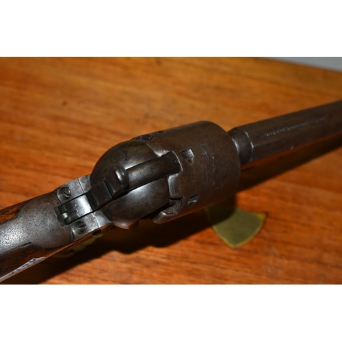 671 - AN ANTIQUE .36'' NAVY COLT, bearing the London factory address, serial number 16904, it fails to hol... 