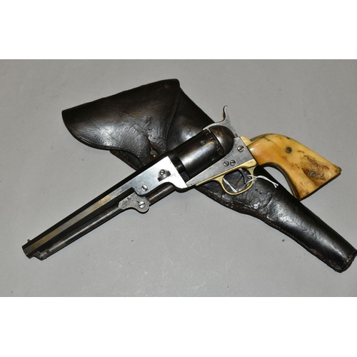 672 - AN ANTIQUE .36'' COLT, serial number 187053, which is likely to be a Navy model, fitted with a 7½ in... 