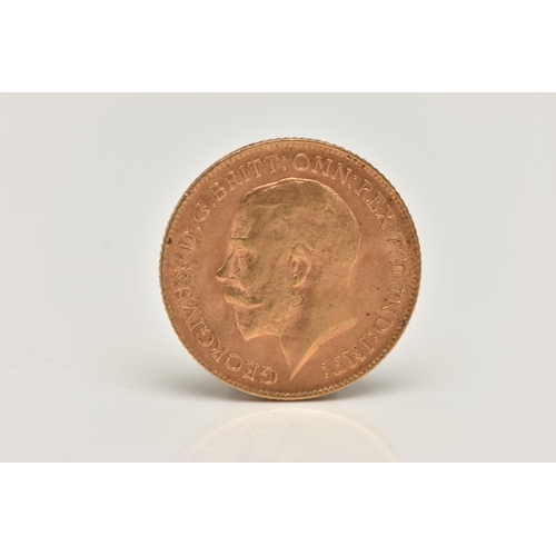 132 - A GOLD HALF SOVEREIGN COIN GEORGE V 1914, 22ct, .216 fine, 3.99 grams, 19.30mm diameter