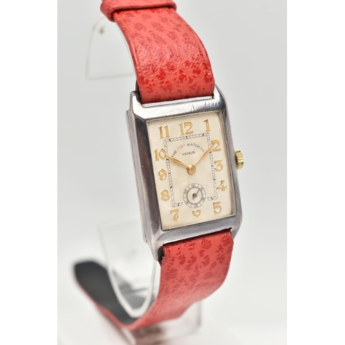 75 - A THE FIAT WATCH COMPANY WRISTWATCH, hand wound movement, rectangular dial signed The Fiat Watch ... 