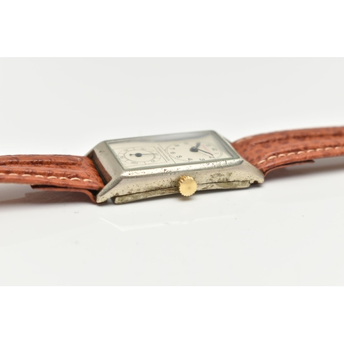 78 - A TIFFANY & CO WRISTWATCH, hand wound movement, rectangular dial signed Tiffany & Co Pioneer Watc... 