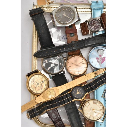 150 - AN ASSORTMENT OF WRISTWATCHES, names to include 'Everite, Hanowa, King Quartz, Auriol, Swiss Army Re... 