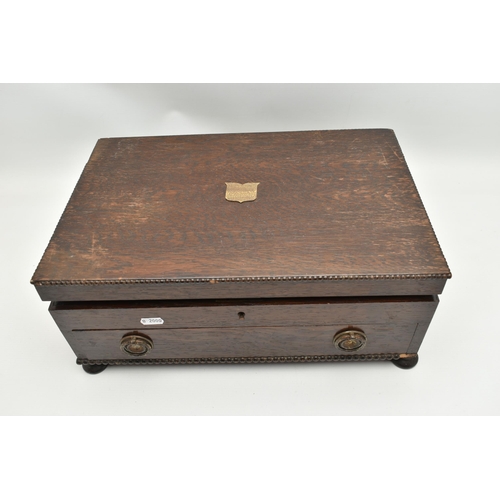 174 - A WOODEN CANTEEN AND OTHER CUTLERY, hinged wooden canteen with drawer, complete with EP cutlery, a V... 