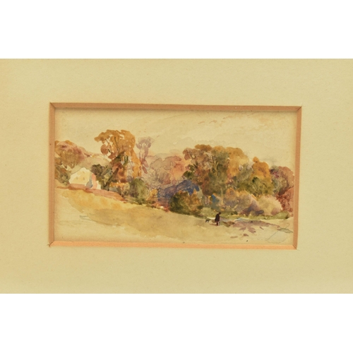 301 - CIRCLE OF ROBERT BRANDARD (1805-1862) THREE LANDSCAPE STUDIES, unsigned, watercolours on paper, appr... 