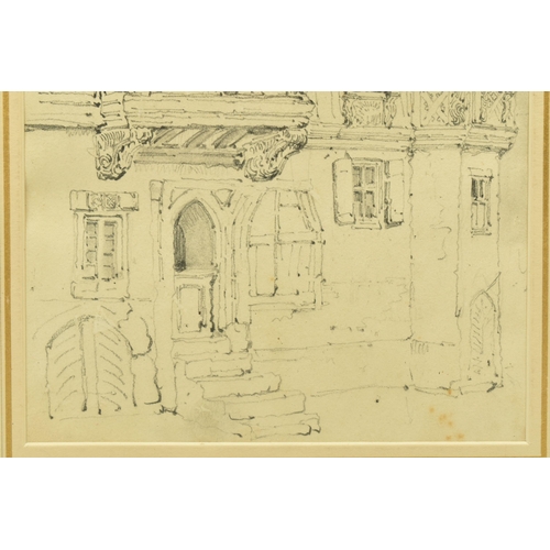 307 - CIRCLE OF SAMUEL PROUT (1783-1852) 'ELTVILLE', a study of building exteriors in Germany, unsigned, t... 