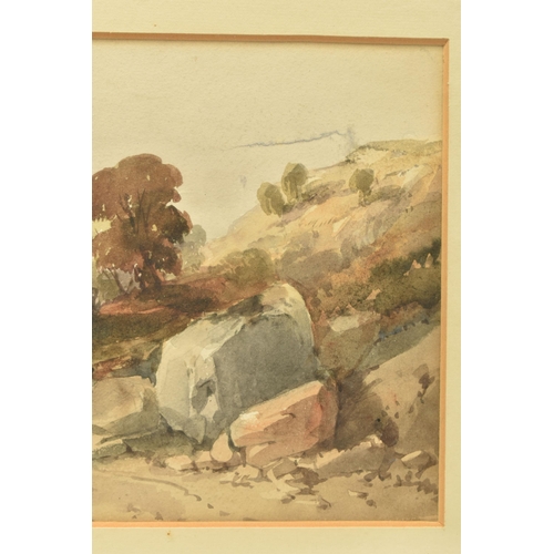 319 - CIRCLE OF WILLIAM LEIGHTON LEITCH (1804-1883) A LANDSCAPE STUDY WITH BRIDGE, bears a signature verso... 