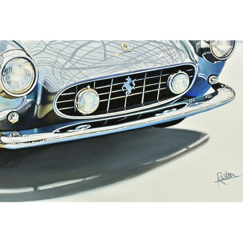 333 - ROZ WILSON (BRITISH 1960) 'FERRARI 250 GT COUPE', a depiction of a 1957 Carrozzeria Boano bodied car... 