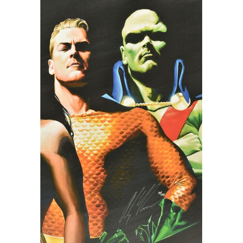 338 - ALEX ROSS FOR DC COMICS (AMERICAN CONTEMPORARY) 'ORIGINAL SEVEN', portraits of Green Lantern, Flash,... 