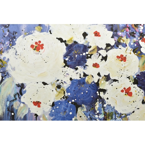 341 - DANIELLE O'CONNOR AKIYAMA (CANADIAN 1957) 'BEAUTY' a limited edition print of blossoms 75/195 signed... 