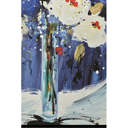 341 - DANIELLE O'CONNOR AKIYAMA (CANADIAN 1957) 'BEAUTY' a limited edition print of blossoms 75/195 signed... 