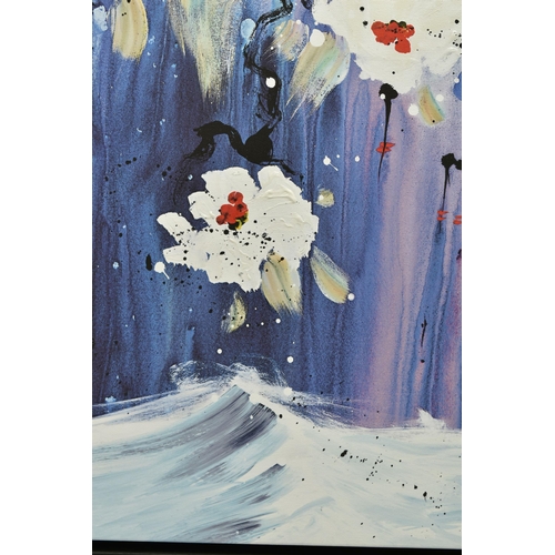 341 - DANIELLE O'CONNOR AKIYAMA (CANADIAN 1957) 'BEAUTY' a limited edition print of blossoms 75/195 signed... 