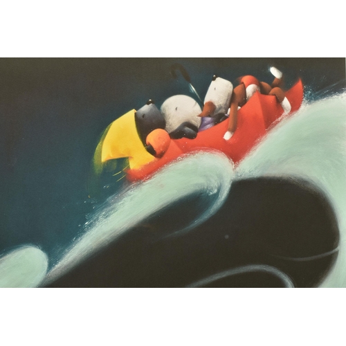 348 - DOUG HYDE (BRITISH 1972) 'A WHALE OF A TIME', a signed limited edition print on paper depicting dogs... 