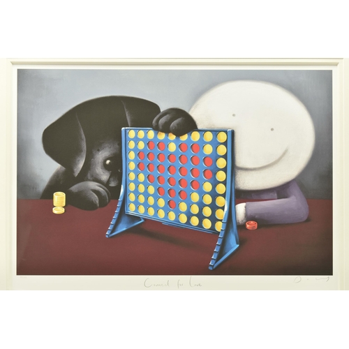 349 - DOUG HYDE (BRITISH 1972) 'CONNECT FOR LOVE', a signed limited edition print depicting a figure playi... 