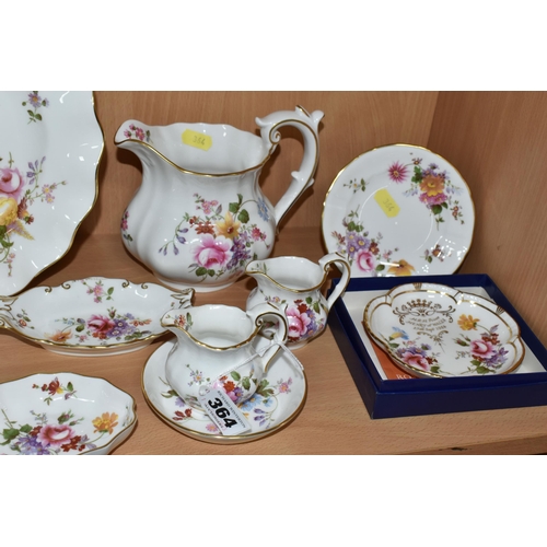 364 - A GROUP OF ROYAL CROWN DERBY 'DERBY POSIES' PATTERN GIFTWARE, comprising three boxed pin dishes comm... 