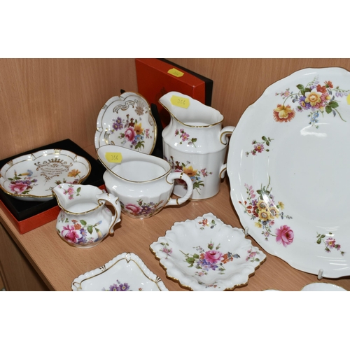 364 - A GROUP OF ROYAL CROWN DERBY 'DERBY POSIES' PATTERN GIFTWARE, comprising three boxed pin dishes comm... 