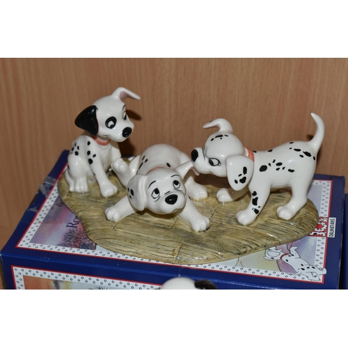 389 - EIGHT BOXED ROYAL DOULTON 'DISNEY'S 101 DALMATIANS' FIGURES, comprising Cruella de Vil DM1, Penny DM... 