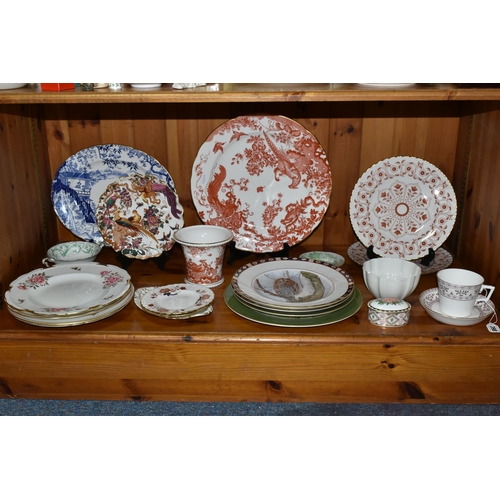 398 - A COLLECTION OF ROYAL CROWN DERBY DINNER WARES, to include a Brittany A1229 cup and saucer, four han... 