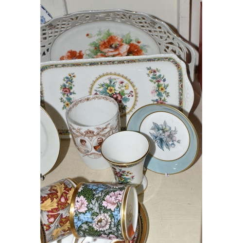 404 - A COLLECTION OF CERAMICS, to include a Shelley cream jug pattern no 2328 (tiny chip to lip), a silve... 