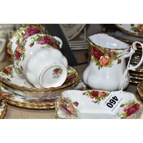 460 - THIRTY FIVE PIECES OF ROYAL ALBERT OLD COUNTRY ROSES TEA, GIFT AND DINNER WARES, comprising a cream ... 