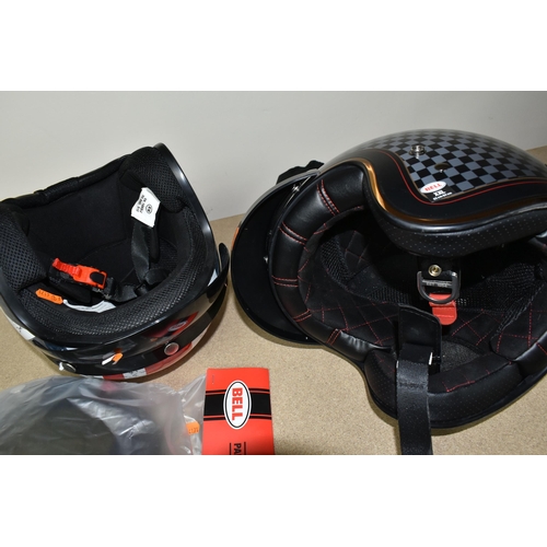 466 - TWO MOTORBIKE HELMETS, comprising a Bell Custom 500 RSD special edition helmet, size XXL/63cm-64cm (... 