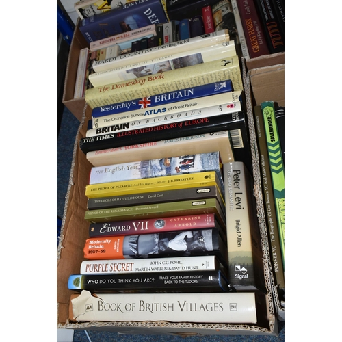 476 - Six Boxes of BOOKS containing approximately 155-160 miscellaneous titles in hardback and paperback f... 