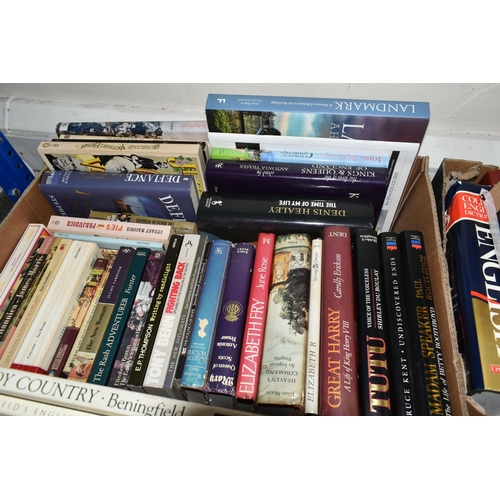 476 - Six Boxes of BOOKS containing approximately 155-160 miscellaneous titles in hardback and paperback f... 