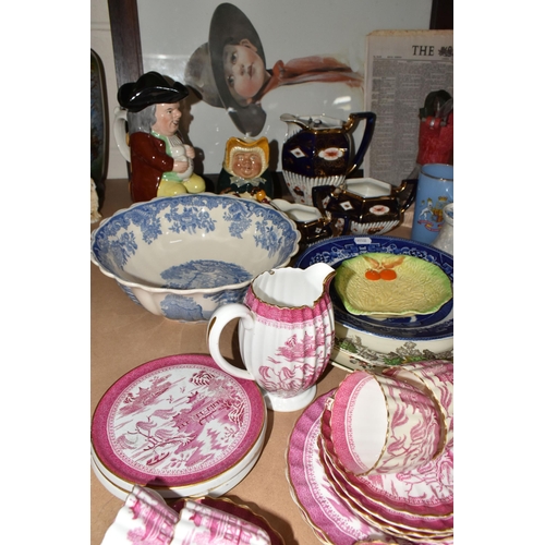 516 - A GROUP OF TEAWARE AND CERAMICS, comprising a Laura Knight designed Royal Commemorative tankard for ... 